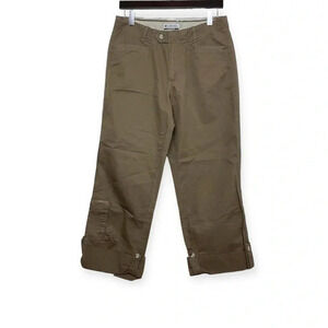 Columbia Brown Khaki Cargo Cotton Pants Size 10